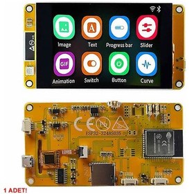 Resim Esp32-48s035 3.5 İnch Kapasitif Dokunmatik Tft Lcd Modül 320x480 Pixel Rgb Led Ldr Usb Uart Io Sens 