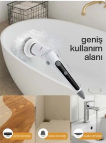 Resim Portatif Şarjlı Temizleme Fırçası Çok Renkli 