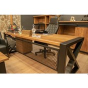 Resim Masif Ahşap Ofis Masası (331287013) Ceviz 