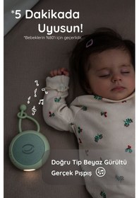 Resim Budizzz Beyaz Gürültü Cihazı Pışpışlı Ninnili Radyasyon İçermeyen Bebek Uyku Arkadaşı 