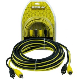 Resim For-X X-25RCA 2 Rca + 2 Rca 5 Metre Oto Anfi Kablosu 