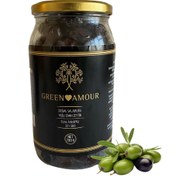 Resim GREEN AMOUR Doğal Salamura Siyah Zeytin 700g 
