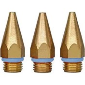 Resim Unncanny 3 Adet Sıcak Tutkal Tabancası Ipuçları 7/16 Inç Konu Bakır Nozullar Sıcak Erime Tutkal Tabancası Delik Boyutu 0.05 Inç 0.06IN 0.08INX1.26IN (Yurt Dışından) 