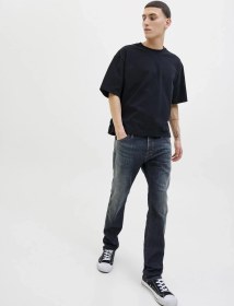 Resim Jack & Jones Jack Jones Erkek Rahat Kesim Kot Pantolon 12278082 Mavi 