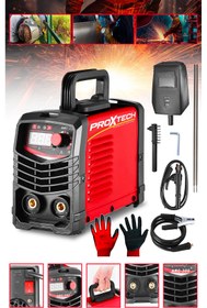 Resim PROXTECH Taşınabilir Profesyonel elektrot Tutucu 200 Amper LCD Göstergeli İnvertörTaşınabilir Kaynak Makinesi 
