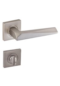 Resim Doğanlar Konsept Prizma Lüx Kare Rozetli Kapı Kolu Saten 