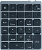 Resim Geeroyoo 28 Tuşlu Kablosuz Sayısal Klavye Finansal Muhasebe Ofis Klavyesi Bt+usb Çift Modlu Bağlantı Dahili Lityum Pil 