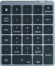 Resim Geeroyoo 28 Tuşlu Kablosuz Sayısal Klavye Finansal Muhasebe Ofis Klavyesi Bt+usb Çift Modlu Bağlantı Dahili Lityum Pil 
