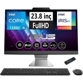 Resim Asus A3402WBAK-I58512B0D Intel I5-1335U 32GB Ddr5 Ram 4tb SSD 23.8 Fhd IPS WINDOWS11HOME All In One Bilgisayar I58512B0D25+ZETTAUSBBELLEK 
