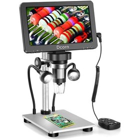 Resim 1200x Dijital Mikroskop 7 Inç Lcd, 12mp Kamera, Usb Bağlantı, Led Işık, Video Kayıt 
