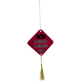 Resim Tky Arabada Prenses Var Dikiz Ayna Süsü Pleksi 