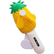 Resim abnturk Yaz Mini El Tipi Küçük Fan Taşınabilir Manuel Fanı, Ananas 