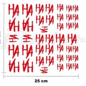 Resim Joker Haha 25x25cm Folyo Kesim Evrensel Desen Kaplama Kırmızı 