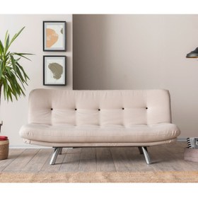 Resim Pafu Hippo Üçlü Yataklı Koltuk Keten Krem 