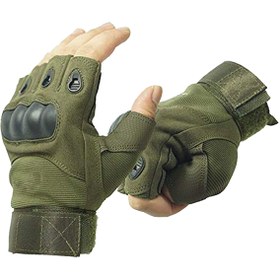 Resim KORDAK Yarım Parmak Kesik Taktik Eldiven 