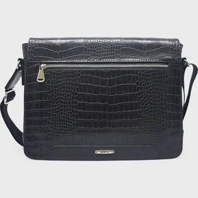 Resim Kanuga Ysm1587 Siyah Kroko Unisex Ysm18y Çapraz Çanta Siyah Kroko Siyah 