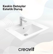 Resim Creavit Su Etajer Uyumlu Lavabo 80 Cm 