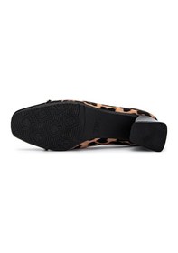 Resim Tamer Tanca Kadın Hakiki Deri Leopar Topuklu Ayakkabı 1027 01 Bn Ayk Sk24-25 Leopar Leopar 