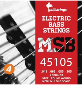 Resim Galli Msb45105 Model 045-105 Çelik Bas Gitar Tel Seti 
