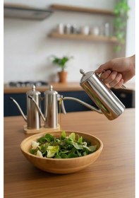 Resim Bambum Standlı 2'li Çok Amaçlı Çelik Demlik Yağlık Yağdanlık 700ml Çelik 