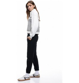 Resim Koton Şardonlu Beli Lastikli Cep Detaylı Rahat Kalıp Jogger Eşofman Altı Siyah 6wal40021ık Siyah 