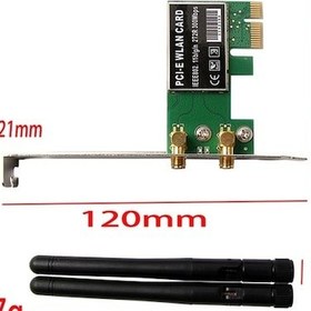 Resim Fastbuy Pcı-e Kablosuz Ağ Kartı 300m, Masaüstü Wifi Alıcı, Güçlü Sinyal Destekli 