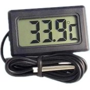 Resim Xiyu Shop Siyah 1m Tarzı Dijital LCD Ölçü -50 T Derece Santigrat Araba Sıcaklık Ölçer Su Sıcaklık Göstergeleri Araba Parçaları Sıcaklık Sensörü Otomobil Parçaları (Yurt Dışından) 