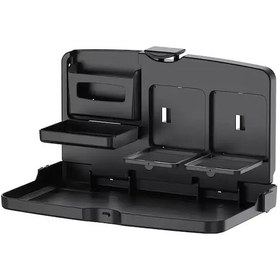 Resim Chuangyinshop 12 Aylık Evrensel Araç Koltuğu Tepsi Tabağı - Katlanır Saklama Askılı Abs Malzeme Lzy-a002 Siyah 