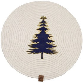 Resim Christmas Yılbaşı Ağaç Temalı Beyaz Amerikan Servis Supla 35cm Beyaz 