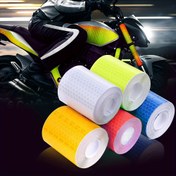 Resim 5x300cm/1.96x118in, Araba Yansıtıcı Bant, Gece güvenliği uyarı dekorasyon çıkartması Reflektif bant Kamyon koruyucu bant Motosiklet sürüş çıkartması 