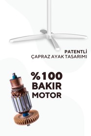 Resim KUMTEL Beyaz Vantilatör 16'' (3P) Ktf-290 