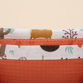 Resim Bebek Bakım Çantası - Turuncu Petek - Orman 