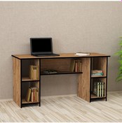 Resim Kalenderdekor1 Kalender Dekor Avel-Twins 145 Cm Çalışma Masası Avt04 Meşe 
