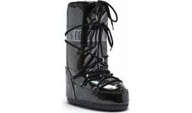Resim Moon Boot Icon Glitter Kadın Kar Botu 2MONW2023005 Parlak Siyah Dış Materyal ile Konforlu Tasarım 