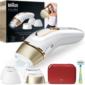 Resim Silk Expert Pro 5 PL5382 Çanta-Venüs Tıraş Makinesi 4 Başlık İle Evde Tüy Alma IPL Braun