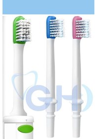 Resim Gh Dent Sh16 Uyumlu 3 Lü Fırçalı Yedek Başlık Seti - Tek Gözlü Yüksek Tazyik & Profesyonel Fırçalama - Bpa Free & Fda Kriterli 
