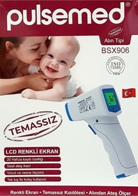 Resim Pulsemed Temassız Kızılötesi Alından Ateş Ölçer Cihazı Aleti Bsx906 