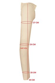 Resim Manken İstanbul Sünger Komple Iğne Batabilen Seyyar Sağ Taraf 36/38/40 Beden Uyumlu Prova Mankeni Kolu 