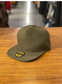 Resim Hiphop Snapback Rapper Basket Haki Kanvas Cap Şapka 