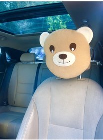 Resim Ayı Figürlü Oto Yastık 25 Cm Silikon Elyaf 