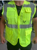 Resim Reflektörlü Yelek Motosiklet Motorcu Yeleği Fosforlu 