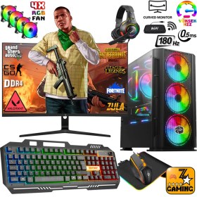 Resim Zeiron DRX32 Ryzen 5 3600 16GB 256GB Ssd+1tb HDD GTX1650 27" 165Hz Oyuncu Masaüstü Bilgisayar 