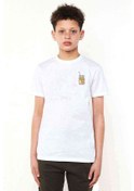 Resim Watercolor Ice Tea Baskılı Unisex Çocuk Beyaz T-Shirt 