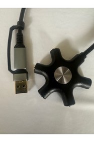 Resim KEEPRO 5 çıkışlı usb ses kartı 5 port usb ses kartı 
