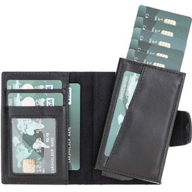 Resim Mondello Magic Deri Kartlık Rst1 Siyah 