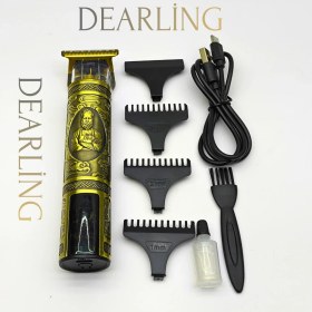 Resim Dearling RF-1867 Profesyonel Saç ve Sakal Tıraş Makinesi - Dijital Göstergeli, Retro Tasarım 