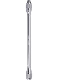 Resim Youtek Uzun Boy Gümüş Alüminyum Fener Uzatma Kolu 1.2cm+1.8cm Çap, 21.5cm 