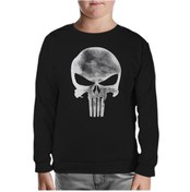 Resim Punisher - Logo Siyah Çocuk Sweatshirt 