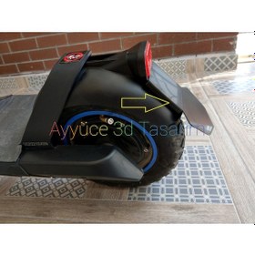Resim Ayyüce3d Hifree G1 Scooter Arka Çamurluk Eki Çıkarılabilir 