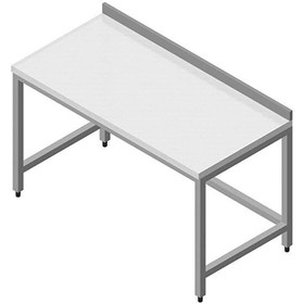 Resim Öztiryakiler Çalışma Tezgahı Polietilen Tablalı Taban Rafsız 140x60 CM 